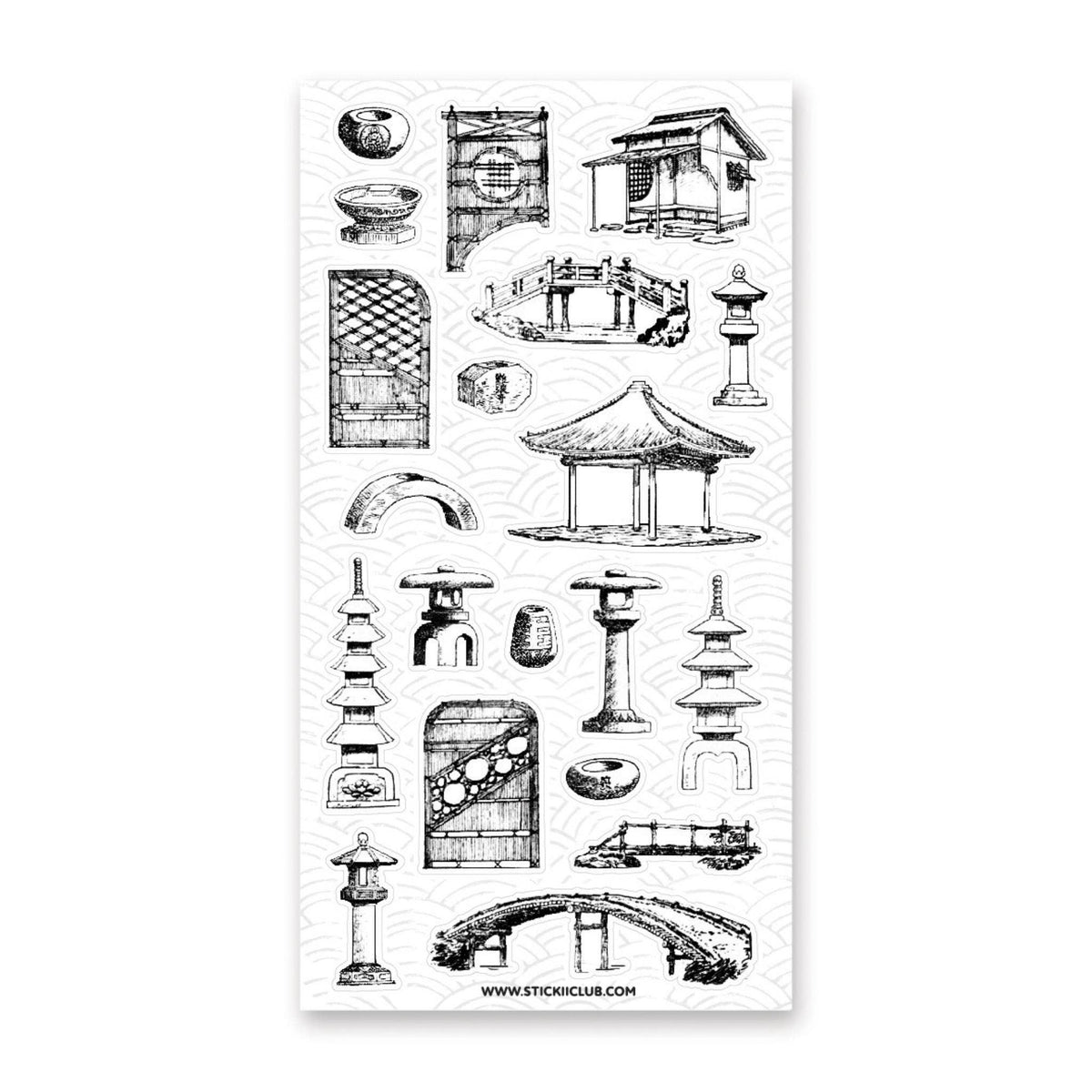 Asian Garden Sticker Sheet