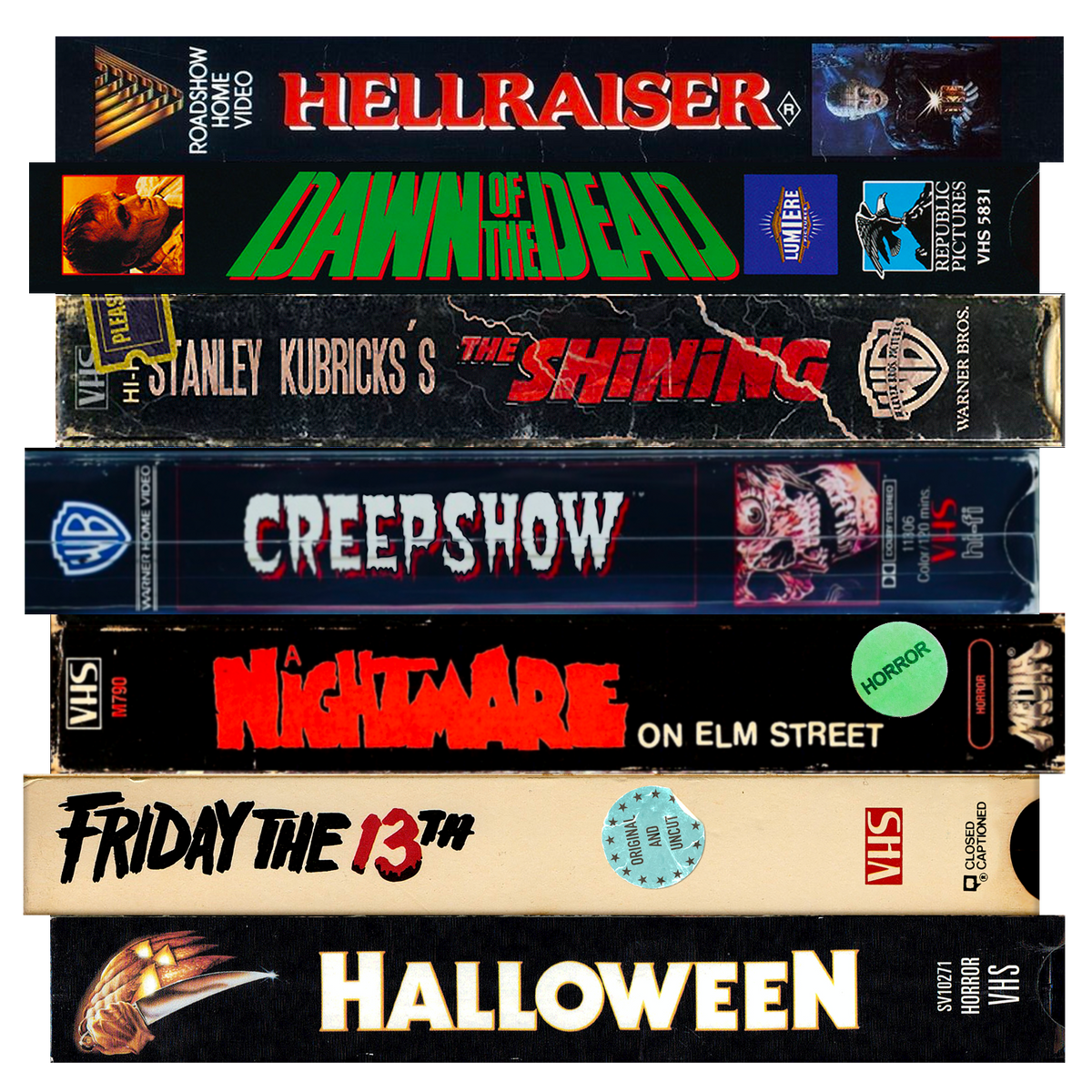 80's Horror Movies VHS Sticker