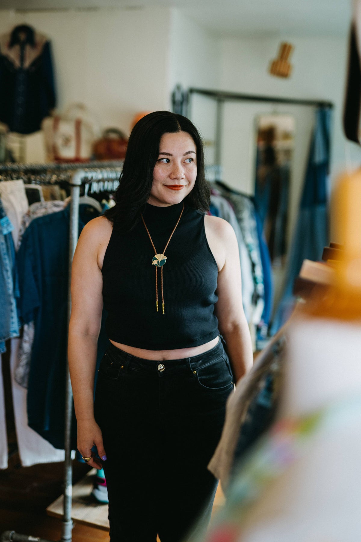 Ginkgo Bolo Tie