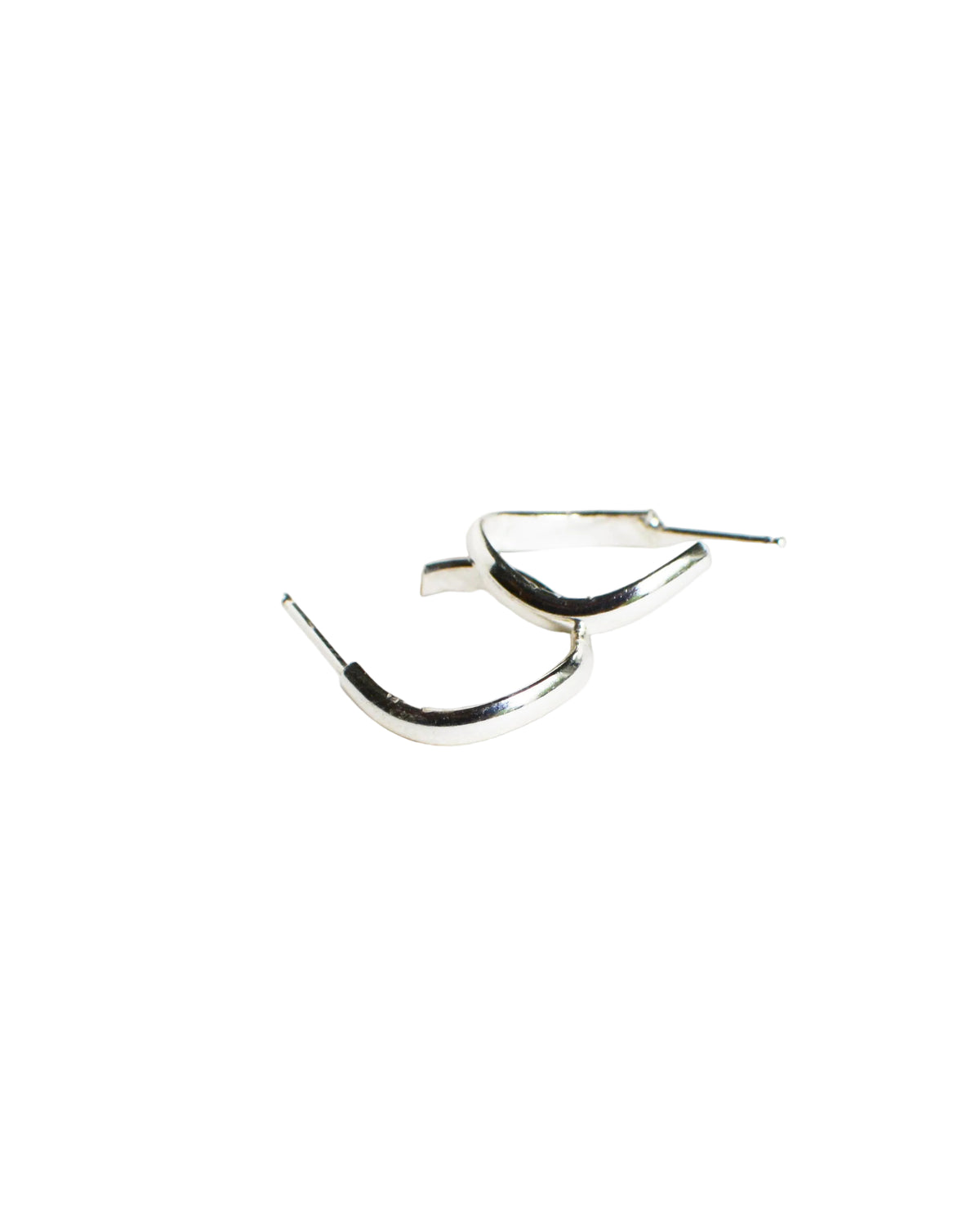Mini Silver Heli Hoops