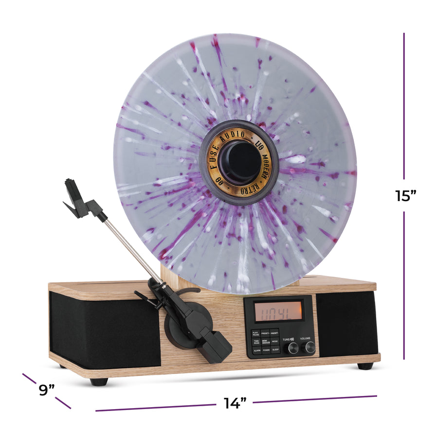Fuse Wrap Vertical Record Player with Bluetooth