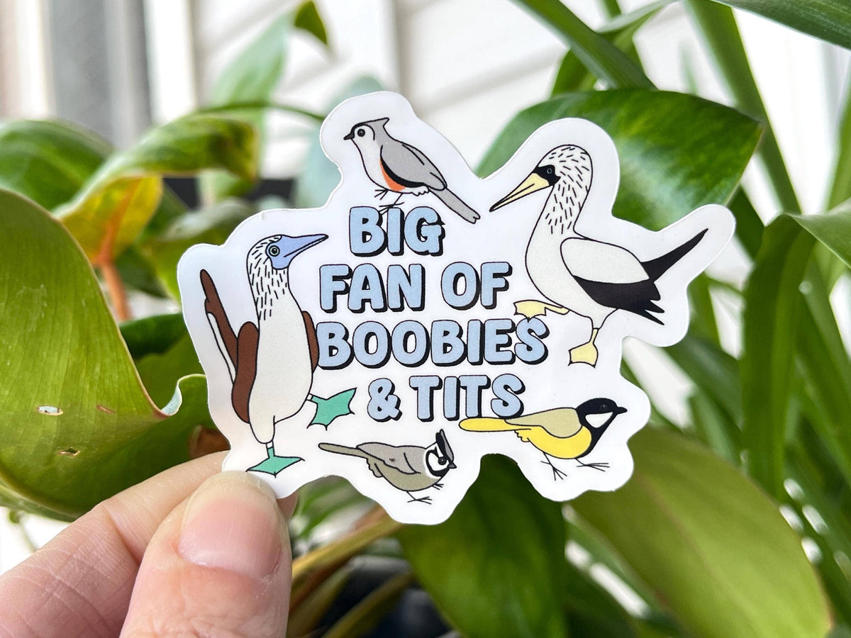 Big Fan of Boobies & Tits Sticker