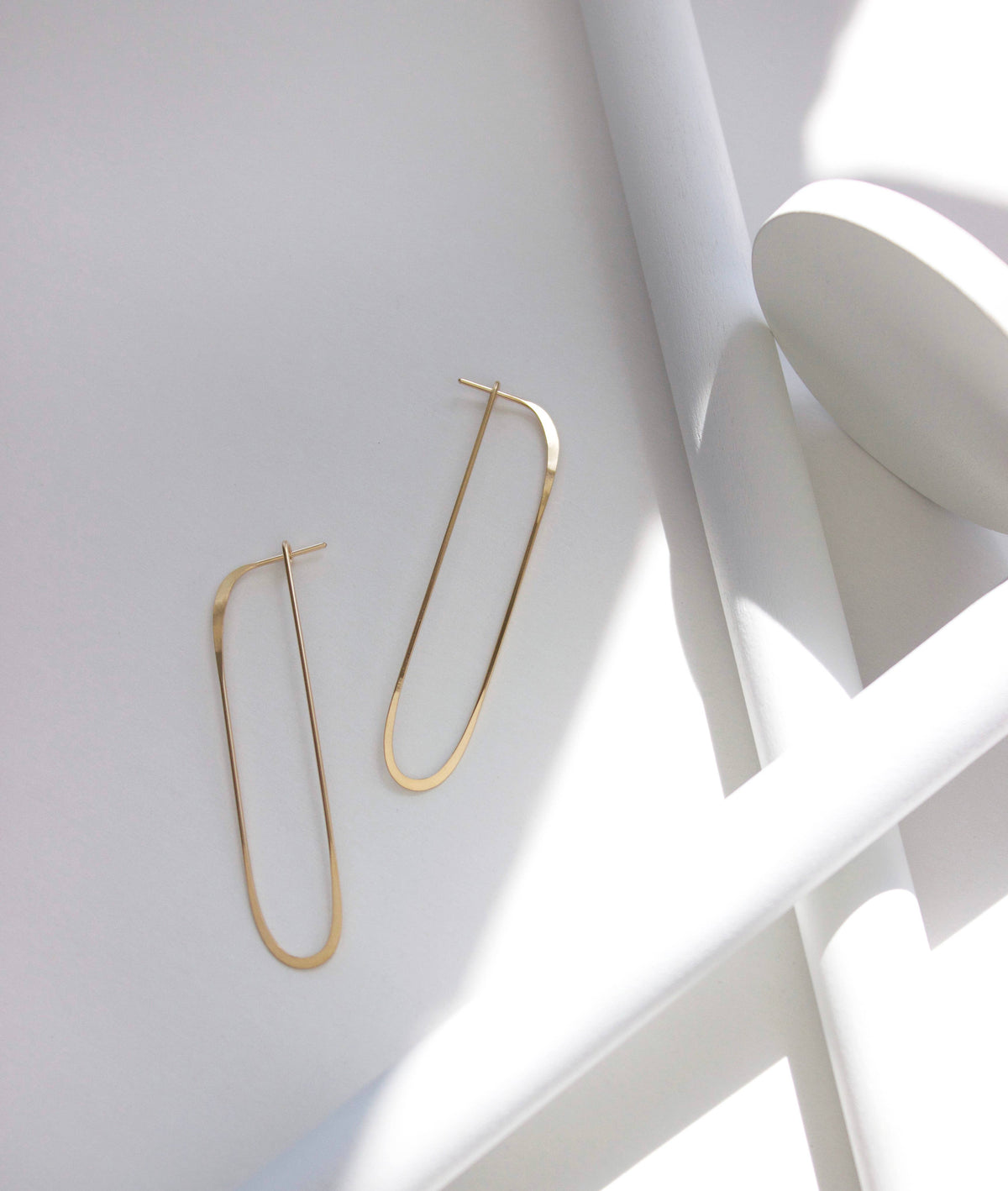 Long Oval Earrings