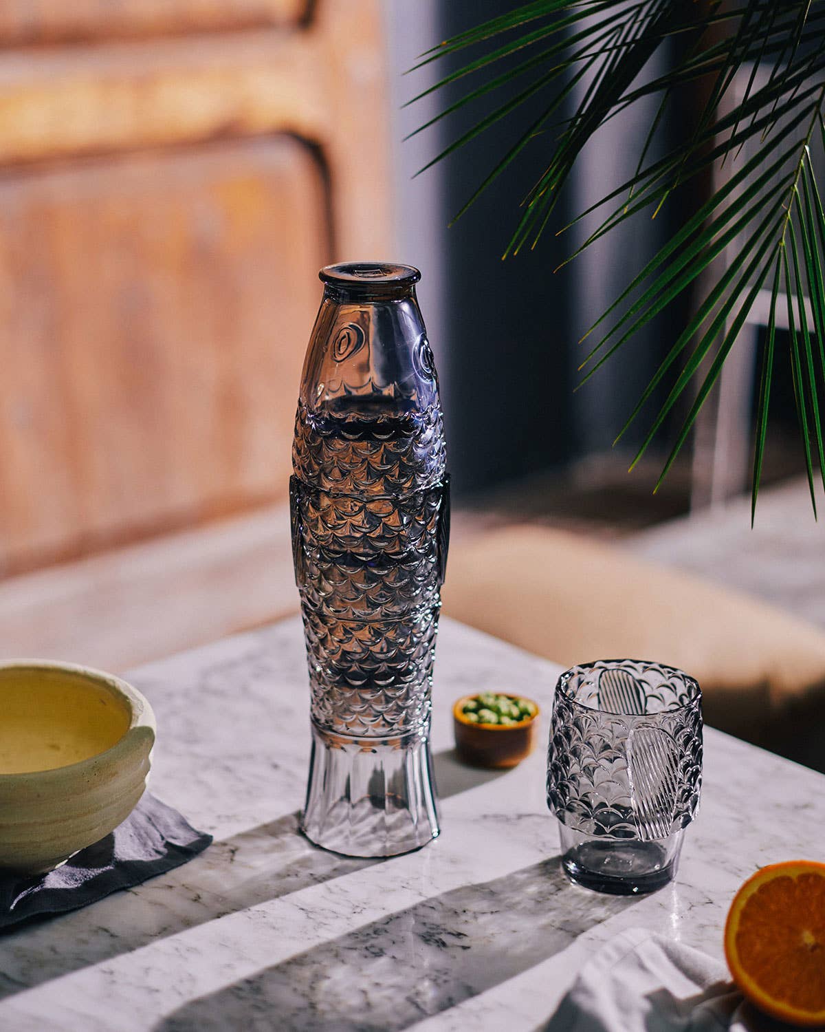 Warm Grey Koifish Stackable Glasses