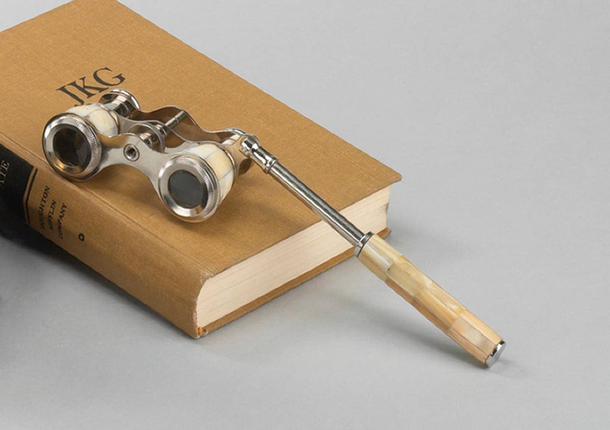 Mother of Pearl Opera Glasses with Handle