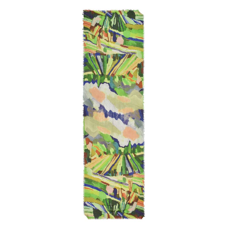 Pedro Painterly Landscape Scarf
