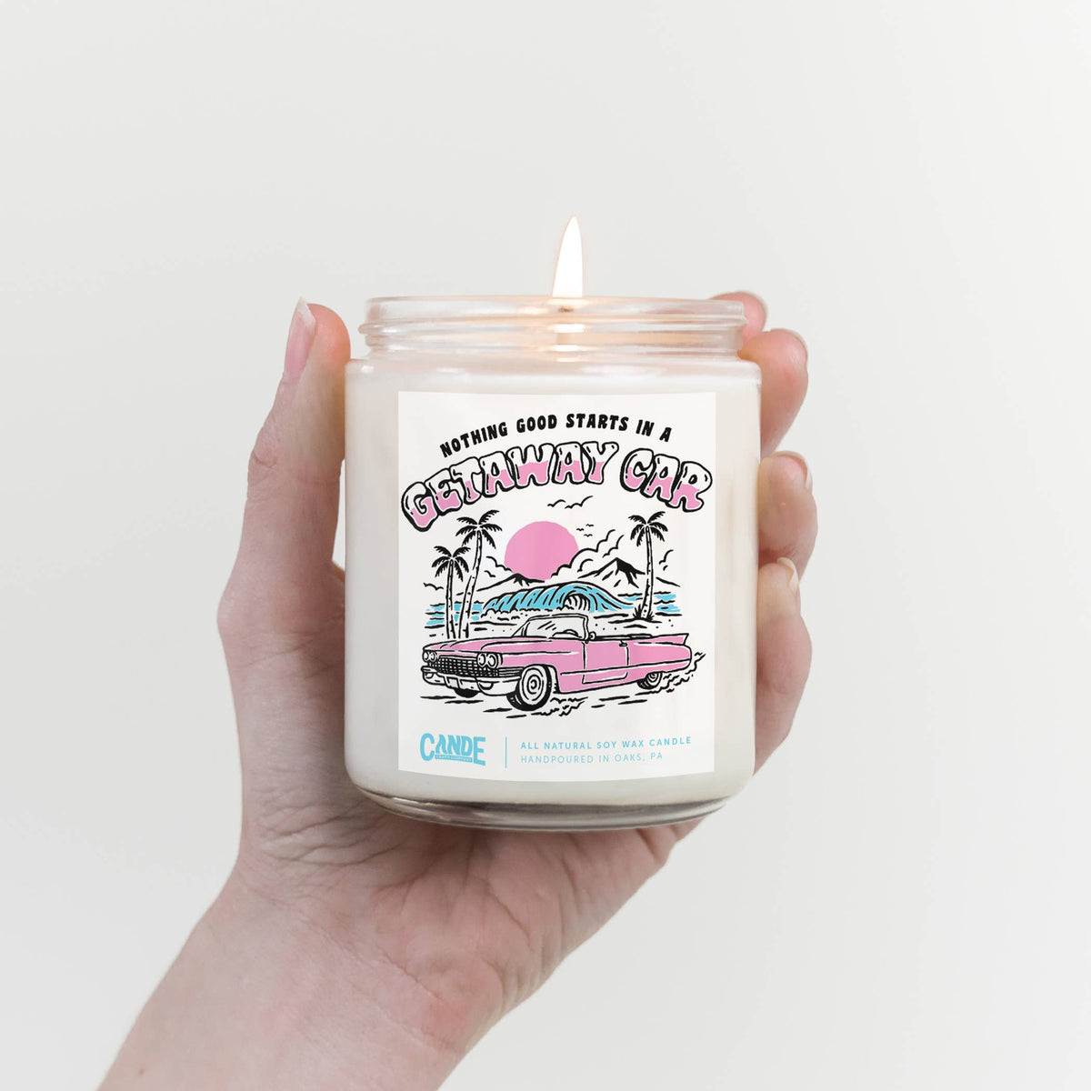 Nothing Good Starts in a Getaway Car Candle - Swiftie Candle