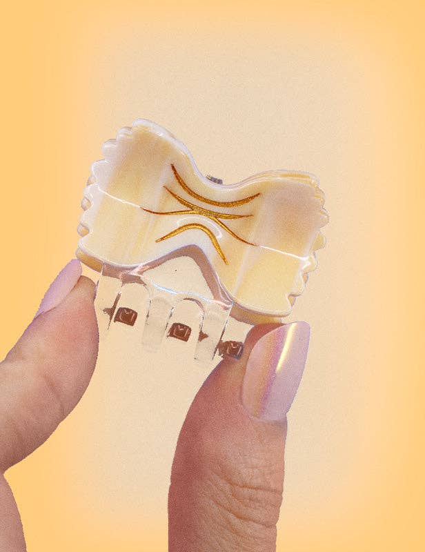 Farfalle Italian Pasta Mini Hair Claw Clip