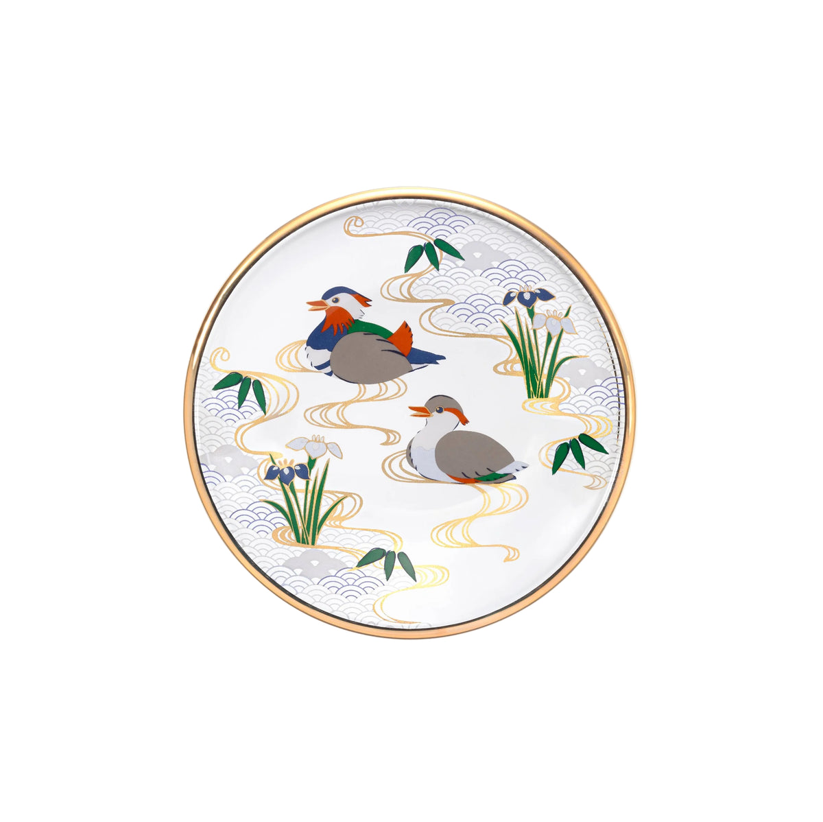 Auspicious Flowers and Birds - Mandarin Duck Plate