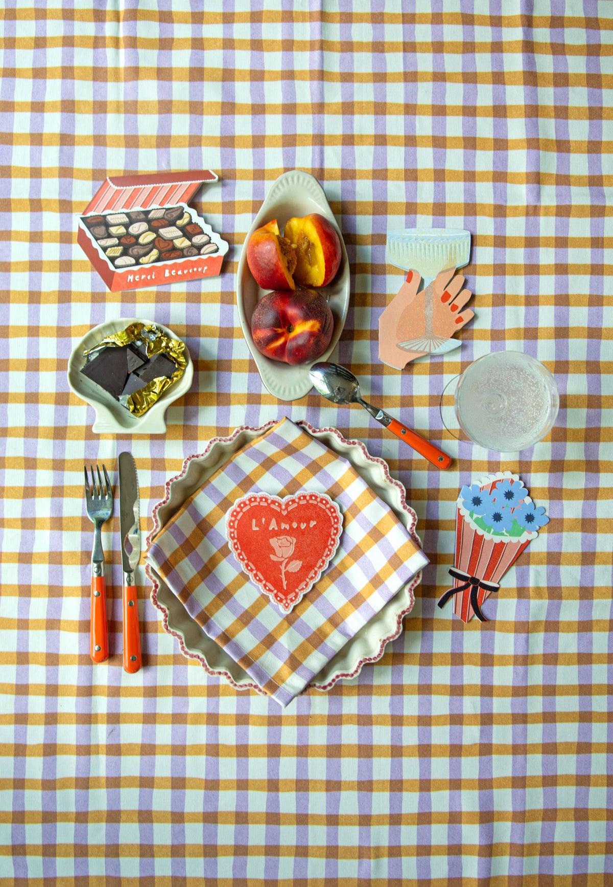 Merci Chocolate Box Amour Collection - Die Cut Card