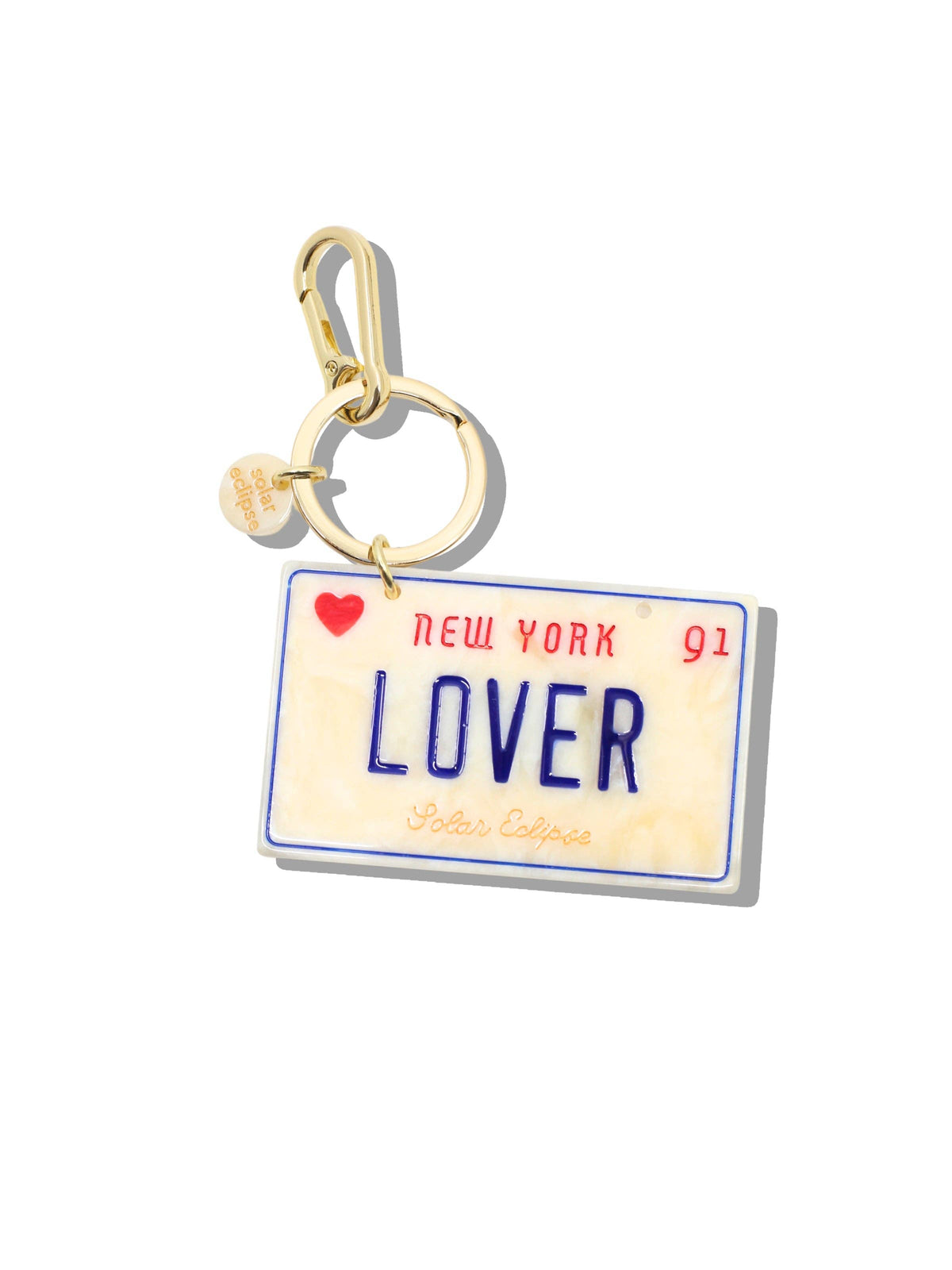 Lover License Plate Bag Charm