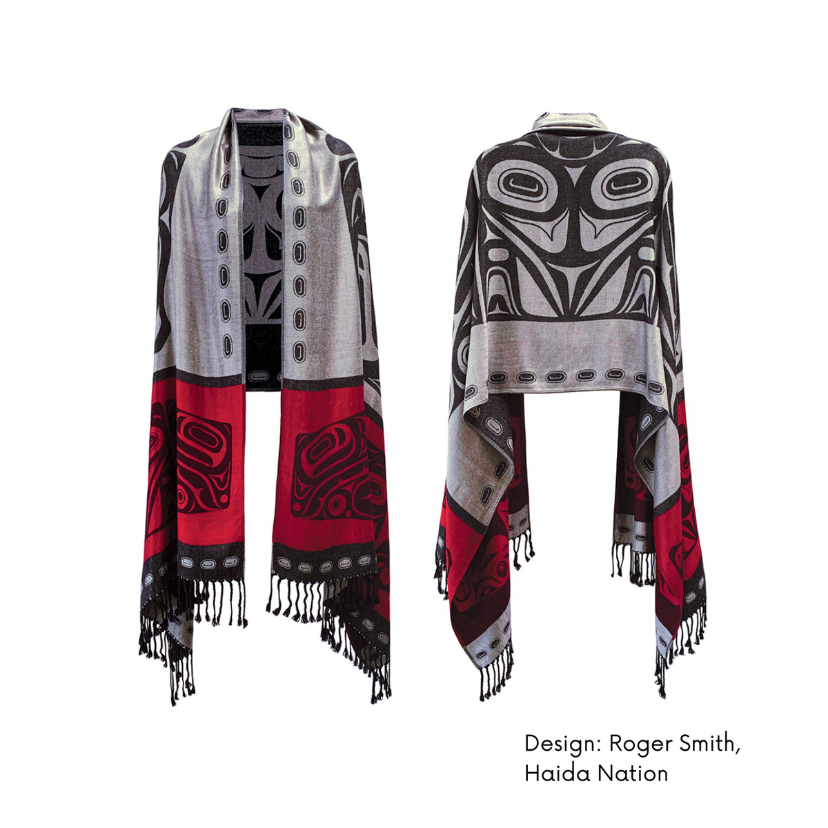 Shawl With Contemporary Indigenous Design