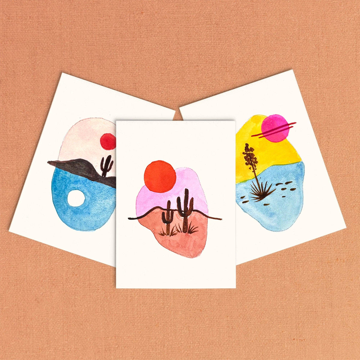 Mini Watercolor Painting Kit: Desert Landscapes