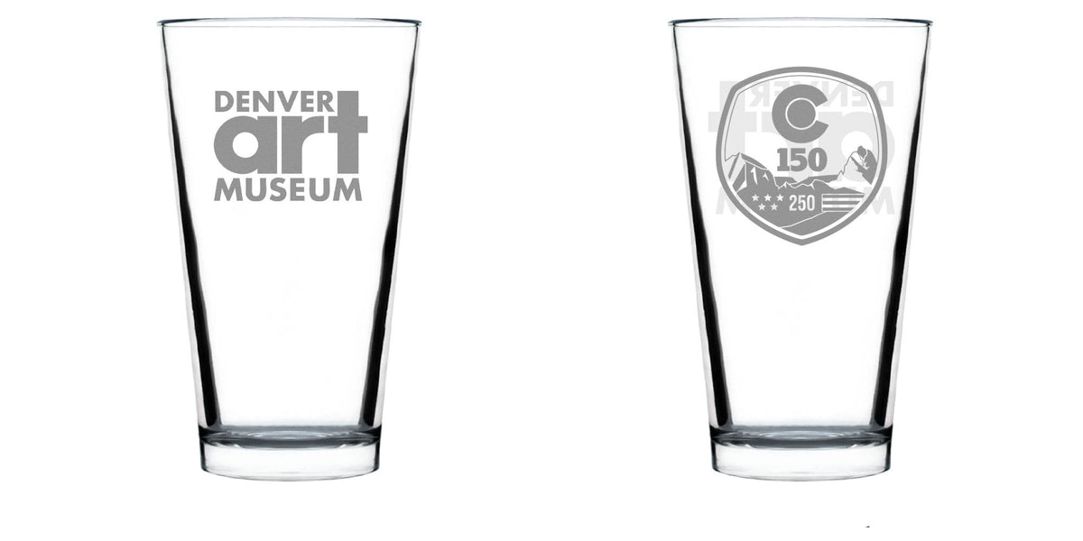CO 150 Logo, DAM Logo - Pint Glass