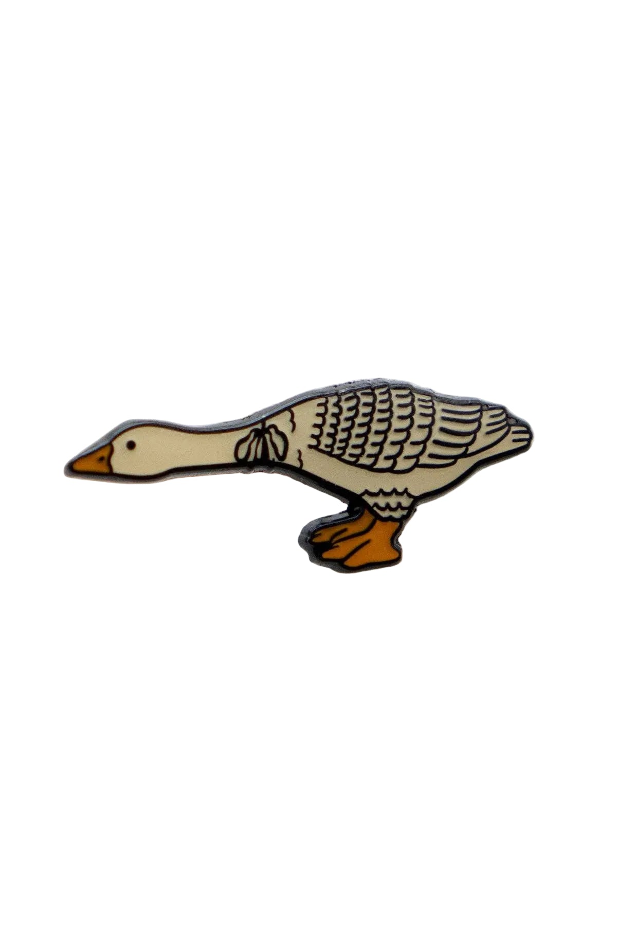Reaching Pin | Cute Goose Enamel Lapel Pin