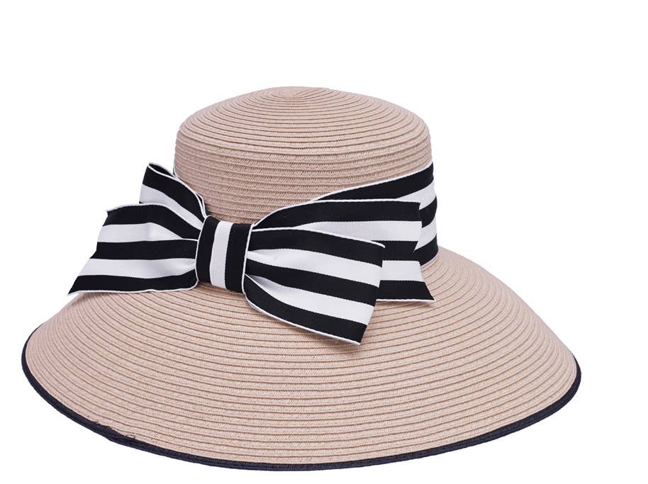 Stripe Bow Lampshade Hat