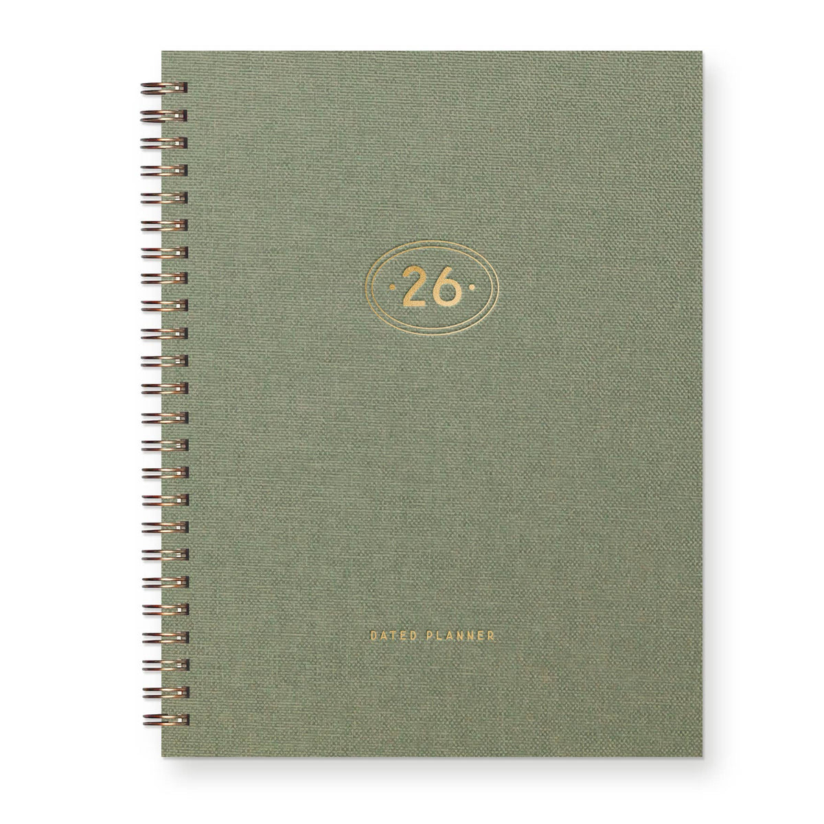 2026 Gold Plated Dated Planner : Calendar Year