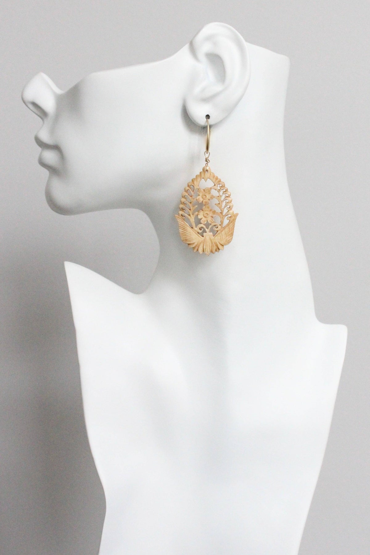 Hand Carved Earrings