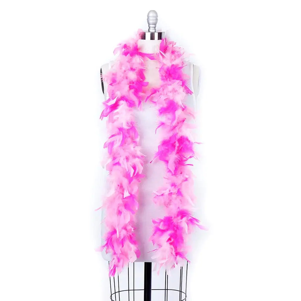 Pink Chandelle Feather Boa
