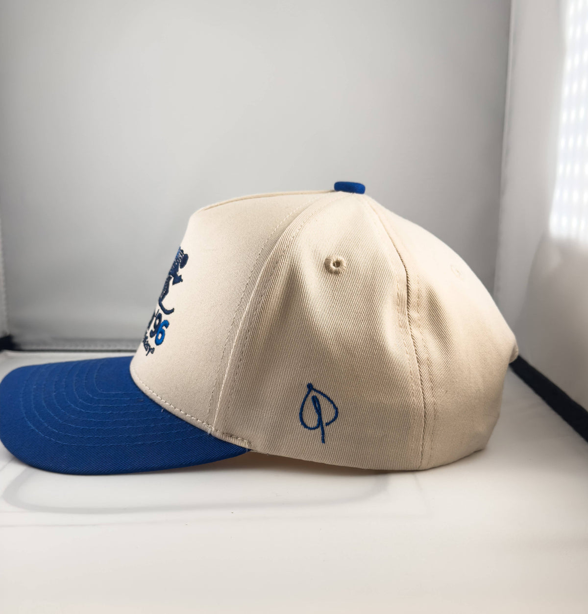 Aspen '96 Blue Cream Hat
