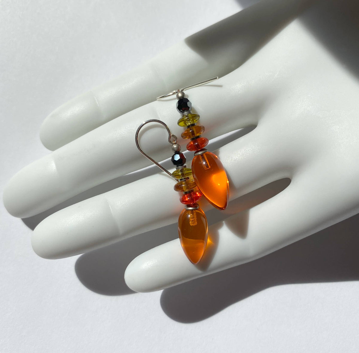 Tango Earrings in Bright Orange
