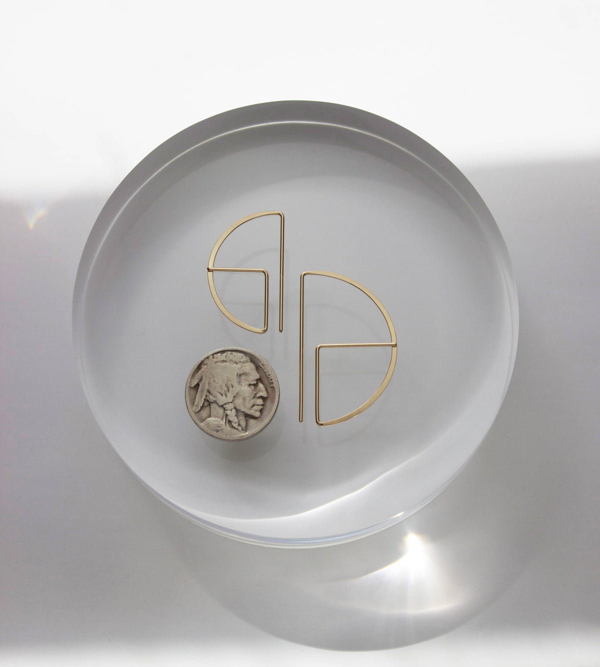 Sm. Round Profile Earrings