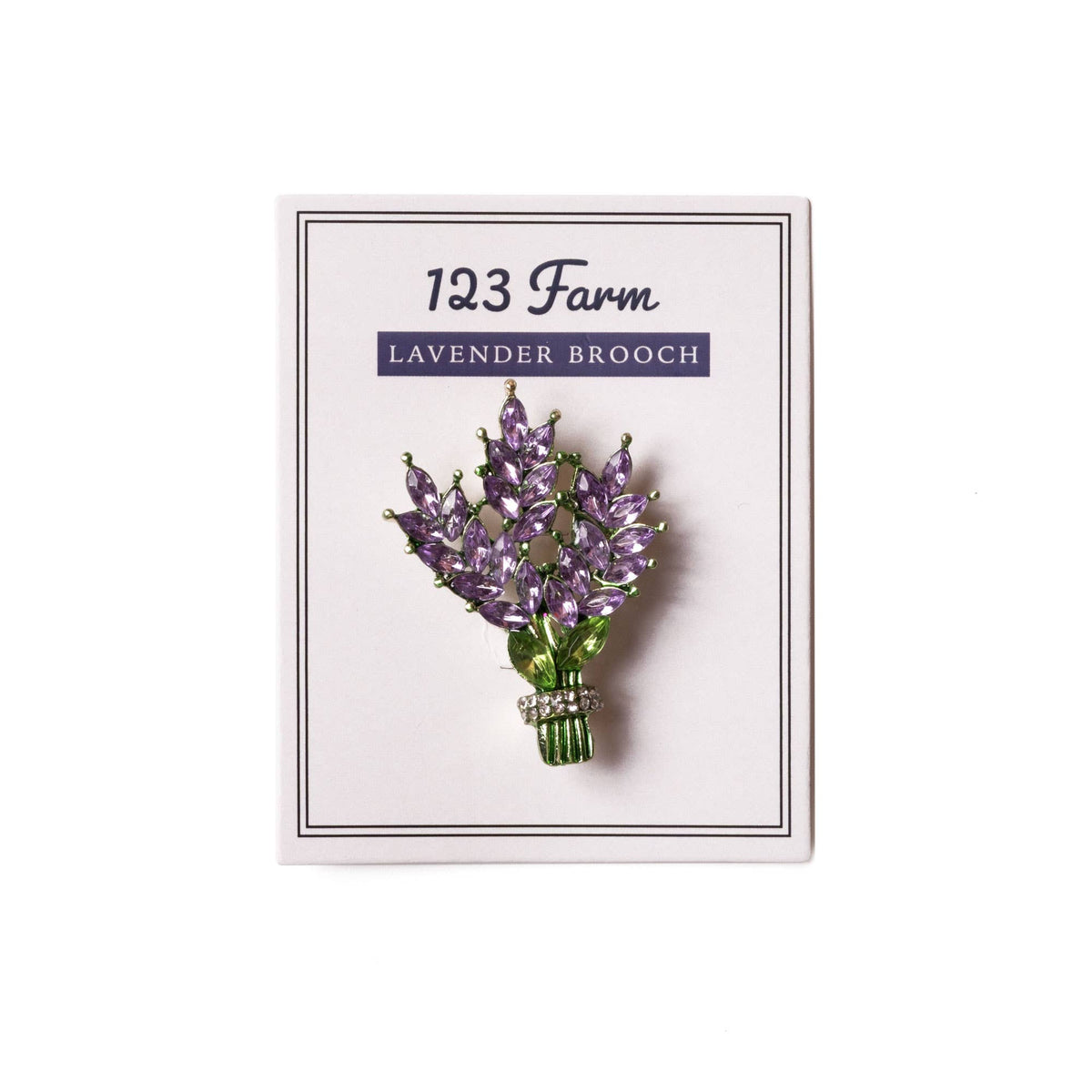 Lavender Flower Bouquet Brooch