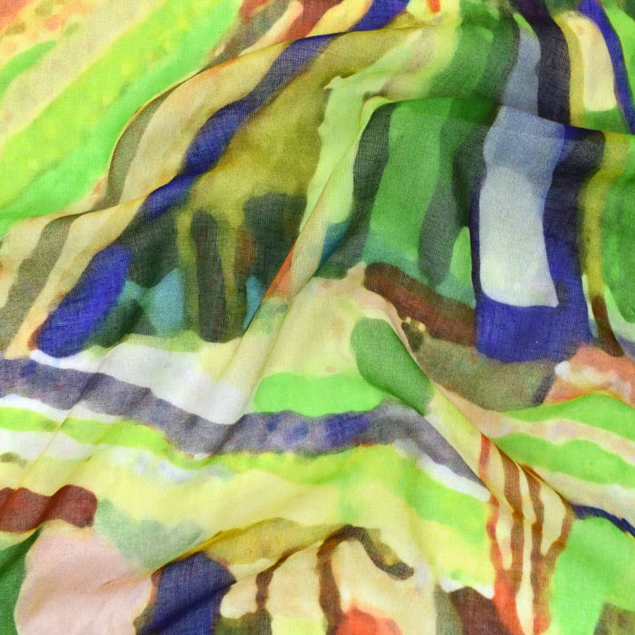 Pedro Painterly Landscape Scarf