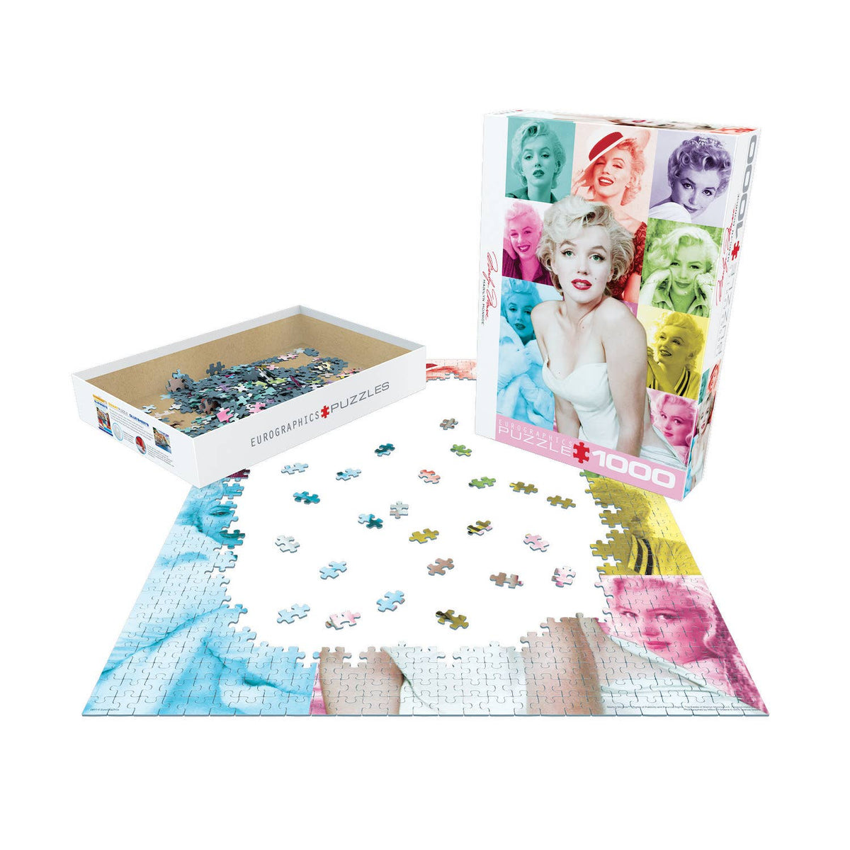 Marilyn Monroe Color Portraits 1000 Piece Puzzle