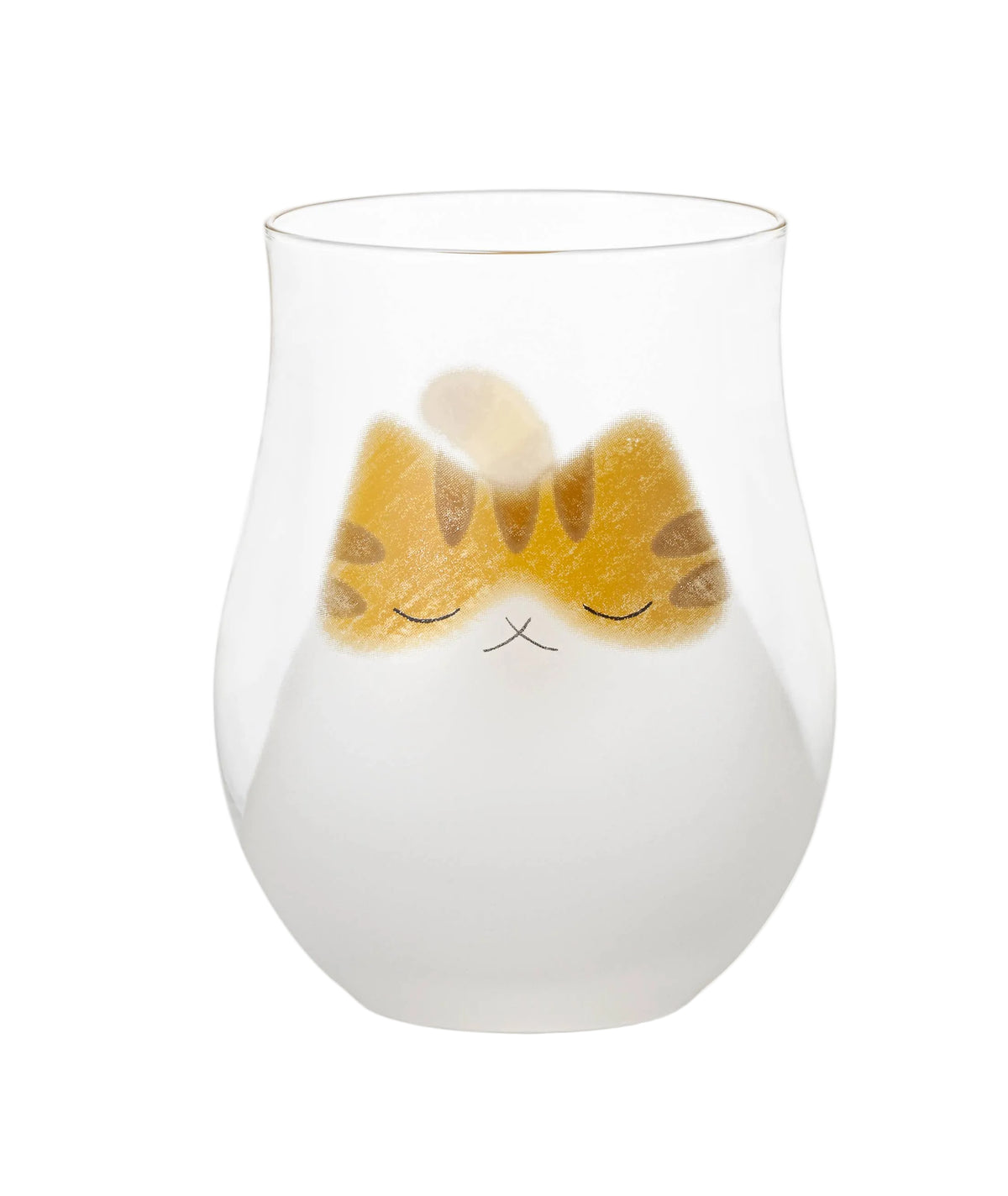 Cat Drink Glass M - Yellow