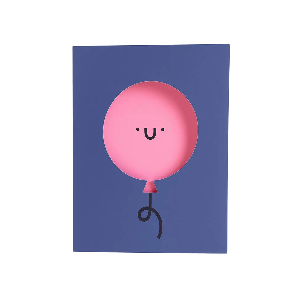 Balloon Die Cut Greeting Card