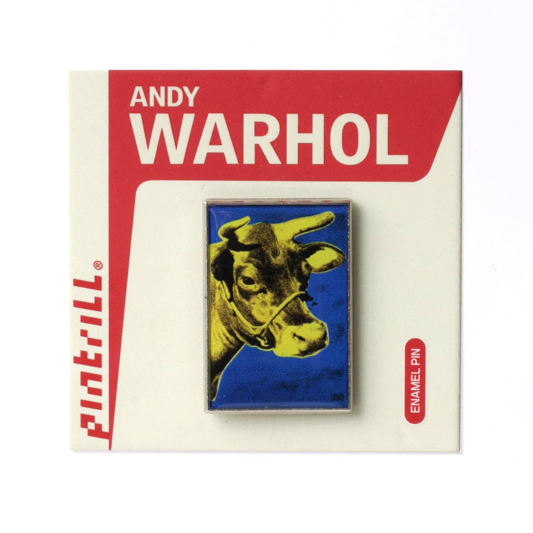 Warhol Cows Yellow/Purple Pin
