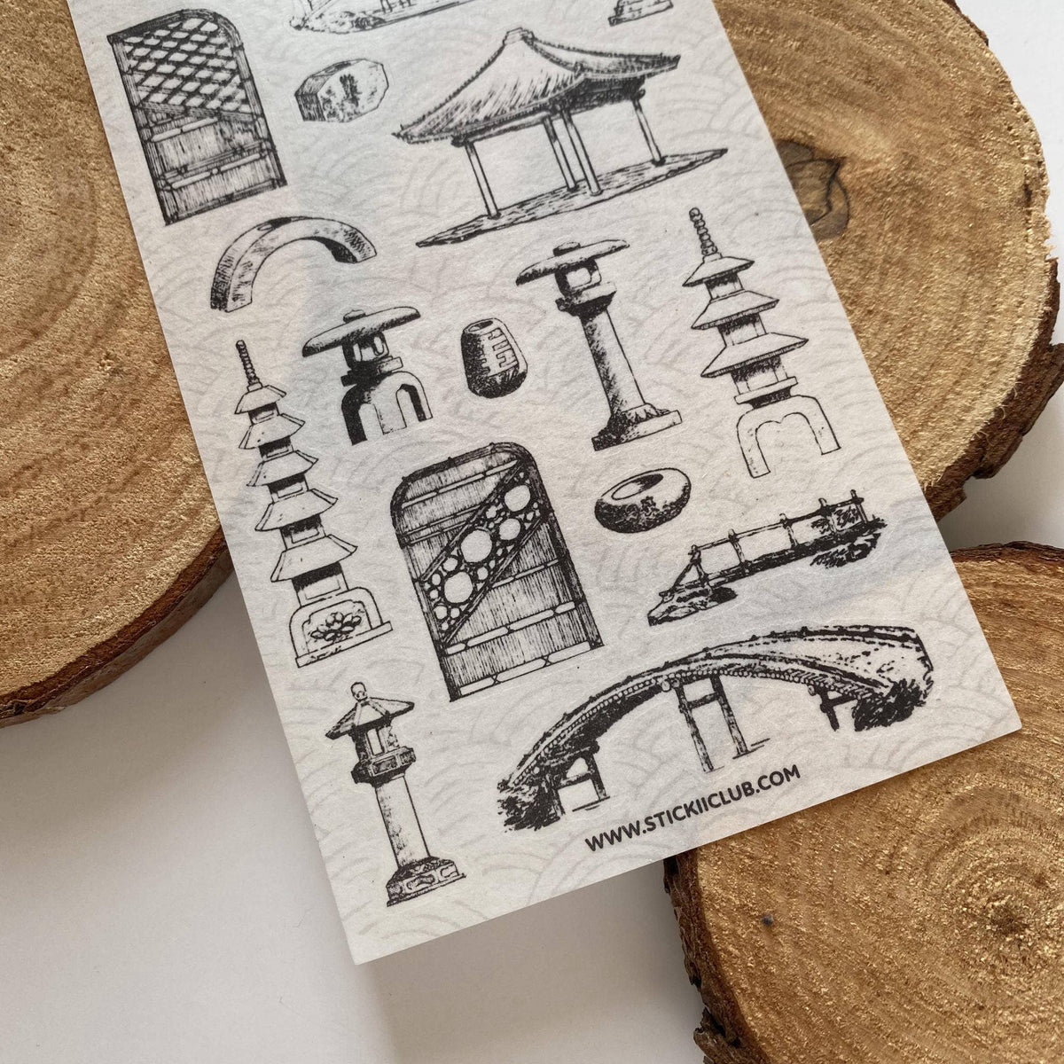 Asian Garden Sticker Sheet