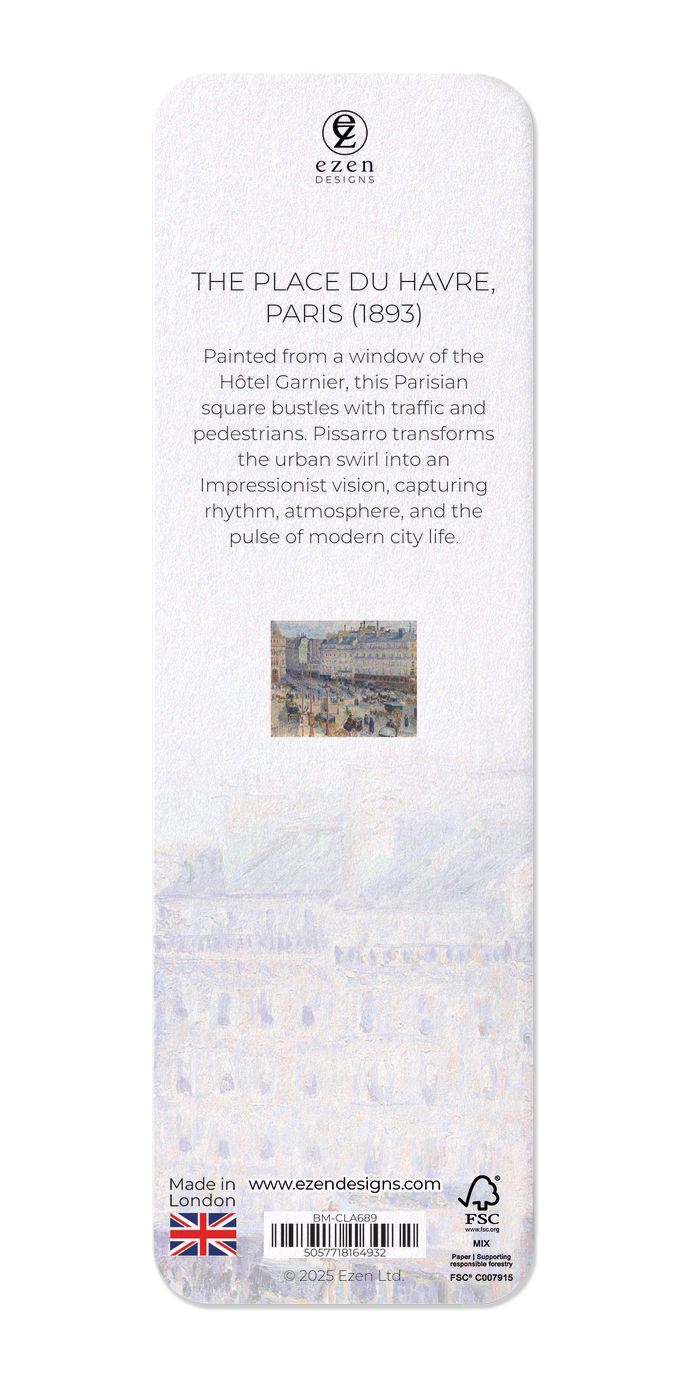THE PLACE DU HAVRE, PARIS (1893): Painting Bookmark
