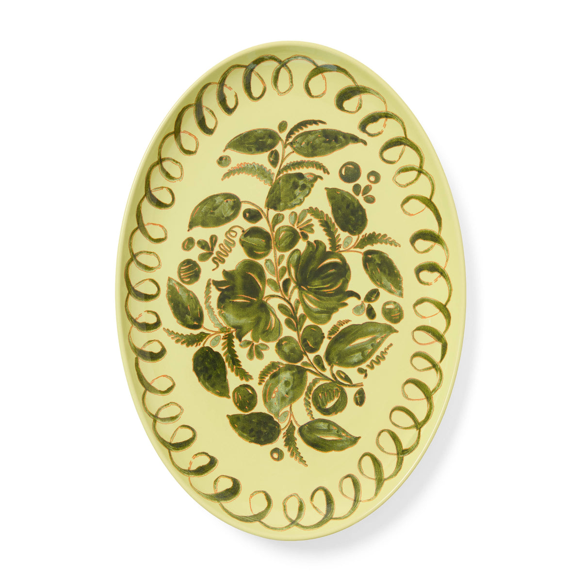 Amalfi Oval Tray Lime - 15.7" x 11"