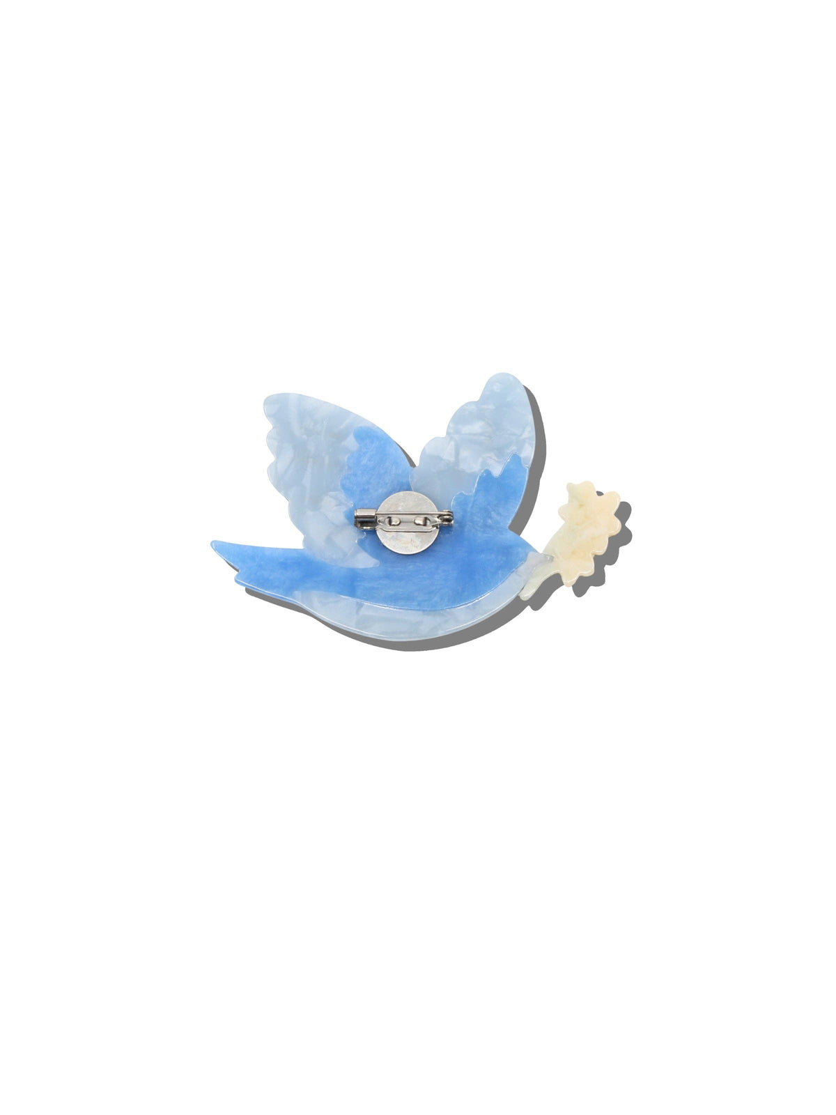 Hand-painted Bluebird Brooch Pin