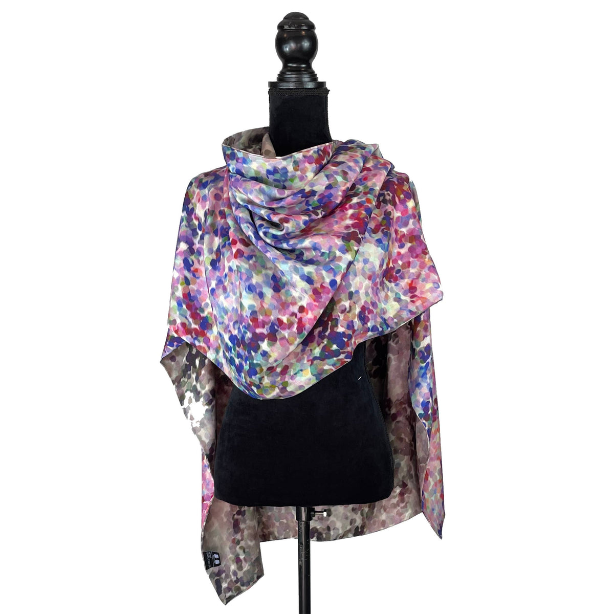 Silk Art Scarves Merino Silk Pissarro Light Pink