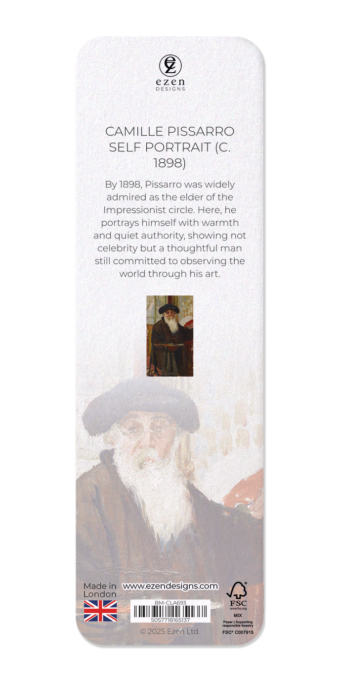 CAMILLE PISSARRO SELF PORTRAIT (C. 1898): Painting Bookmark