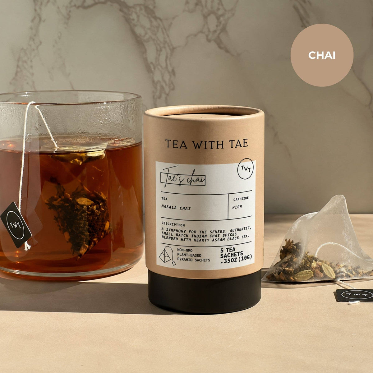 Tae's Chai Black Tea Mini Tea Tube
