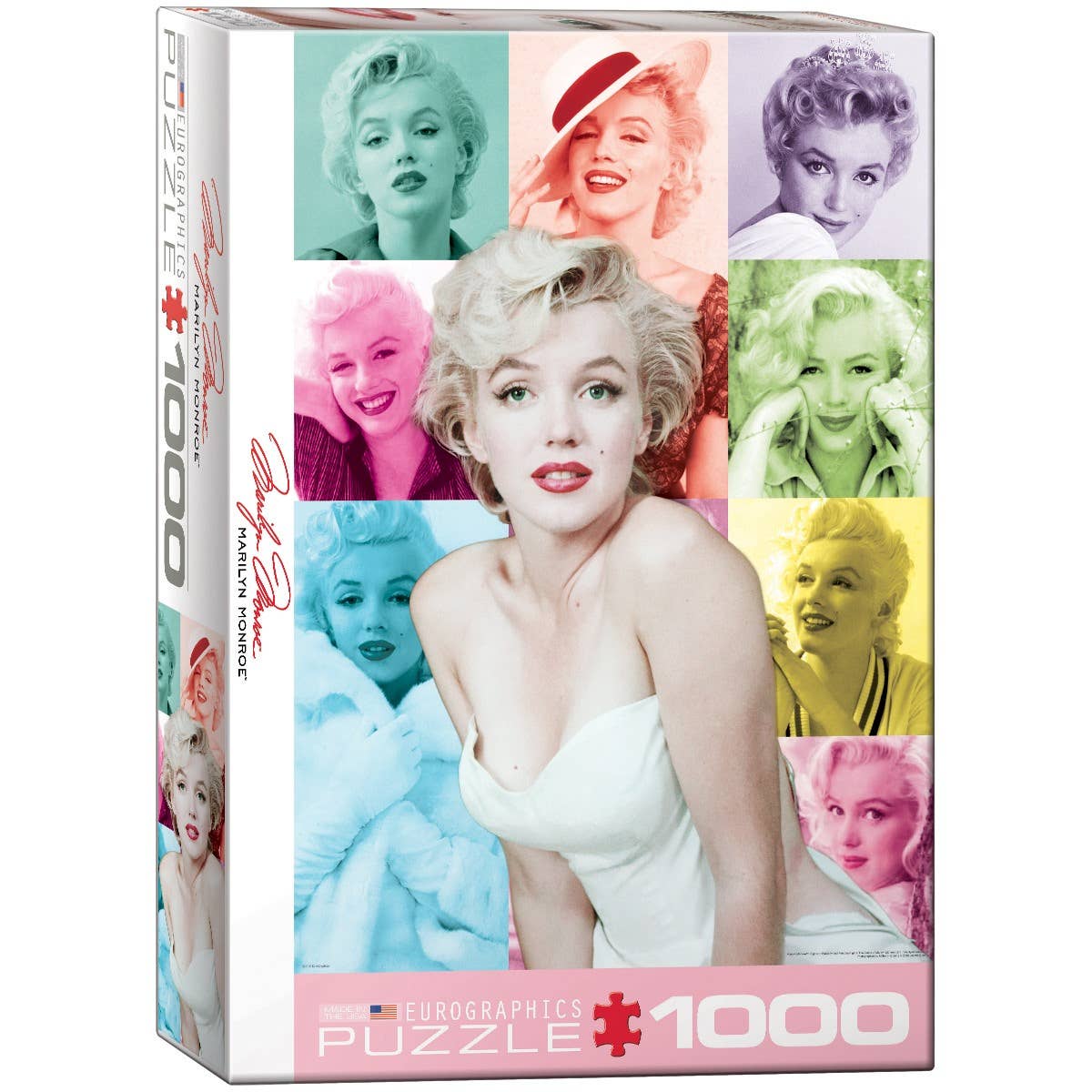 Marilyn Monroe Color Portraits 1000 Piece Puzzle