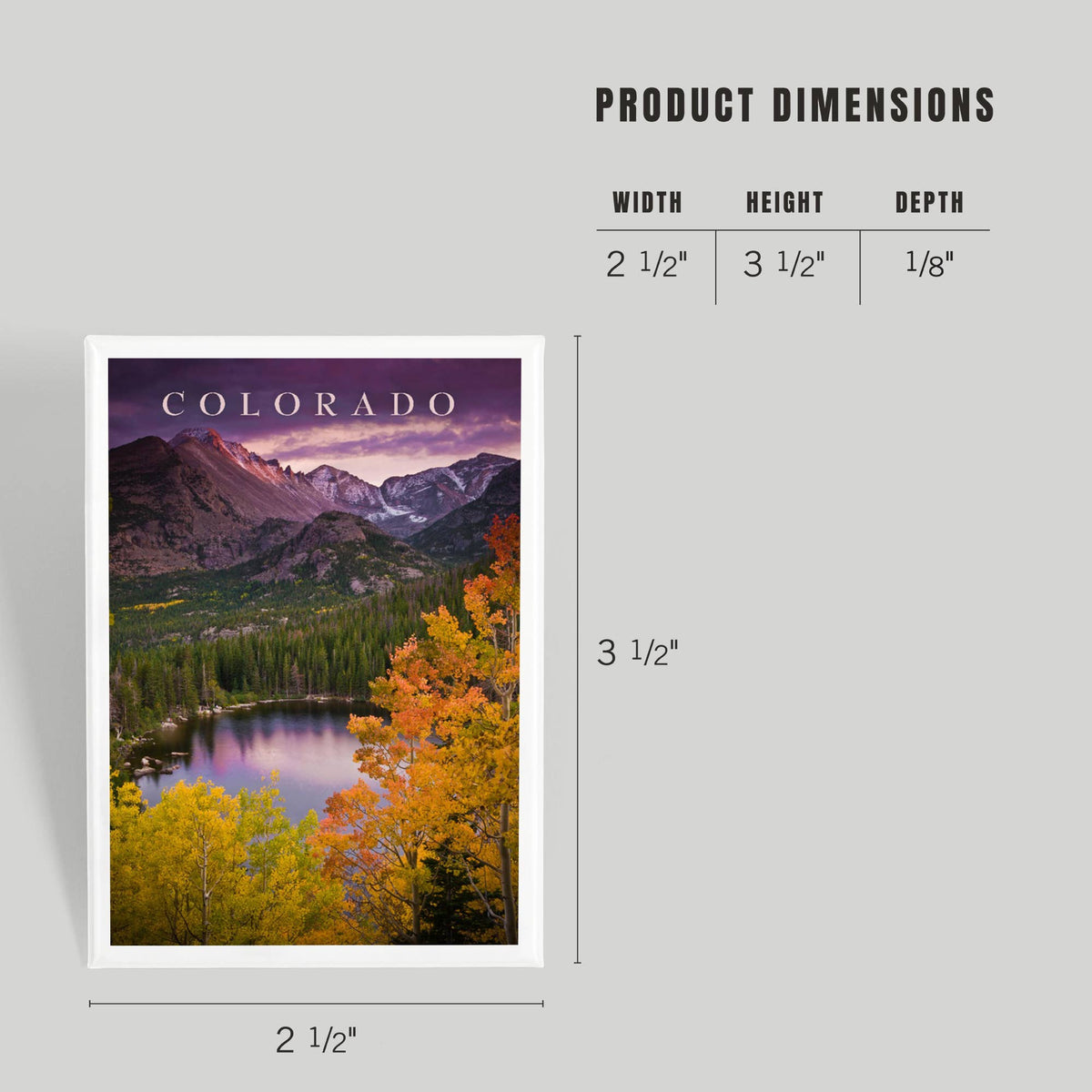 Colorado Purple Sky & Lake Magnet