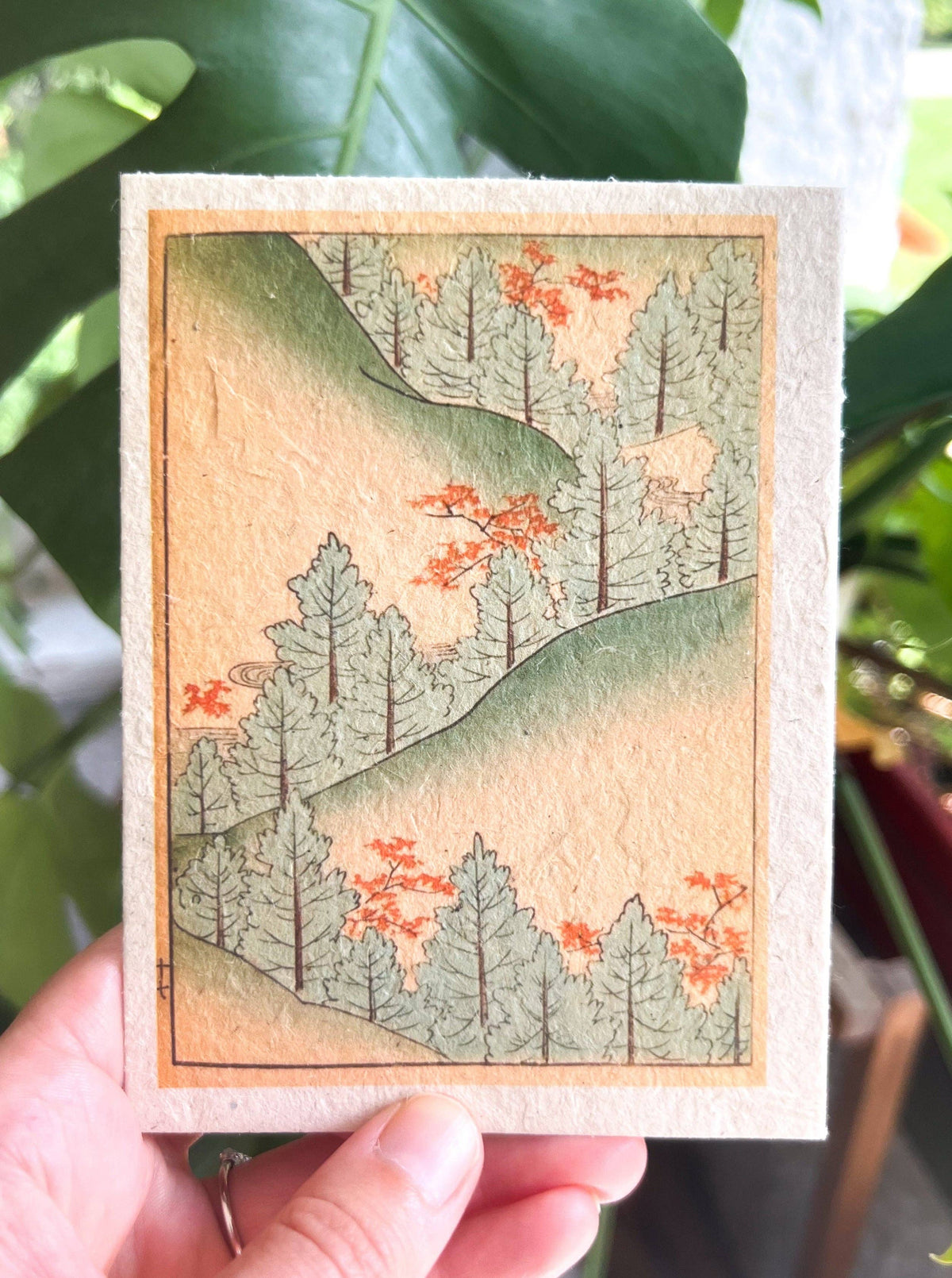 Mountain Trees Plantable Seed Card
