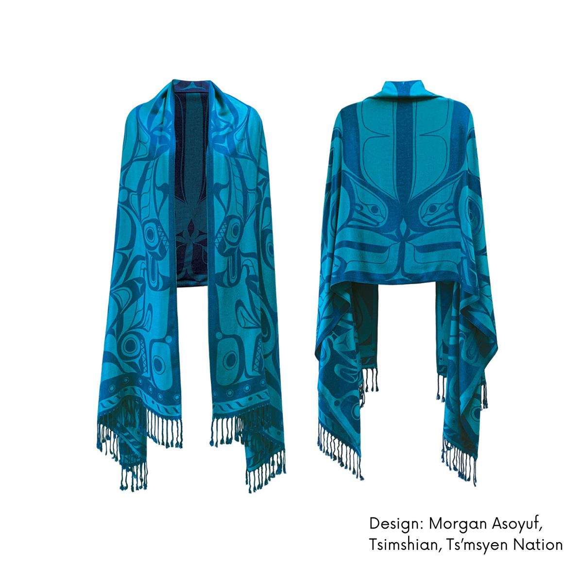Shawl With Contemporary Indigenous Design