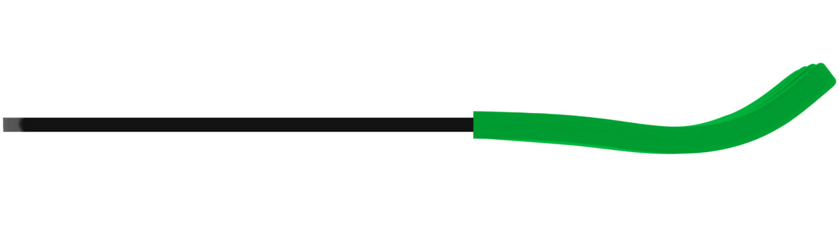 Black Acrylic Fork, Grass Green Silicone Sleeve