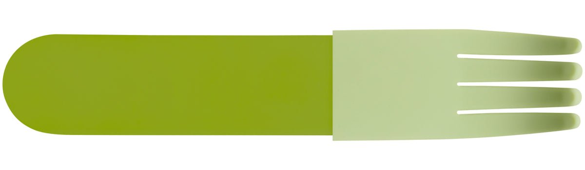 Green Acrylic Fork, Pistachio Silicone Sleeve
