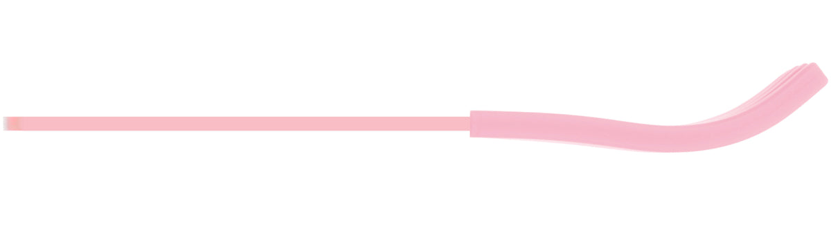 Light Pink Acrlic Fork, Light Pink Silicone Sleeve