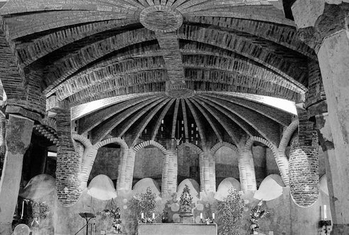 Gaudi Blue Fan Necklace