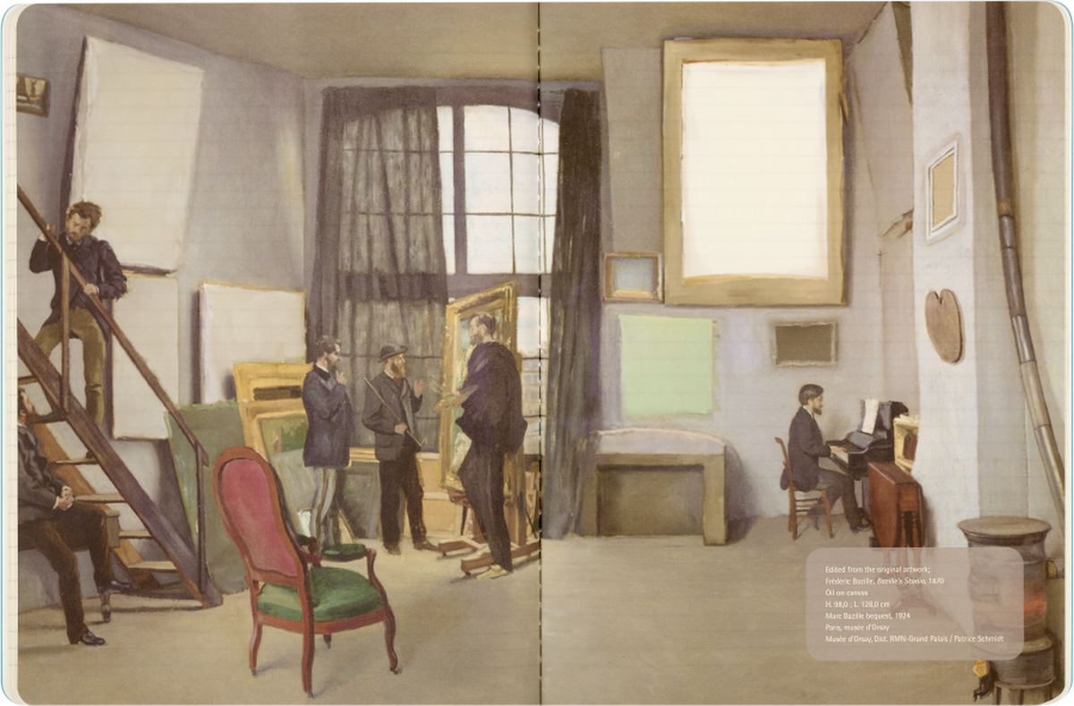 Gustave Caillebotte Impressionism Cahier XL Plain Notebook