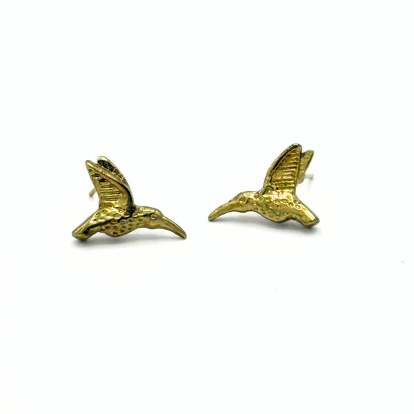Hummingbird Bronze Earrings