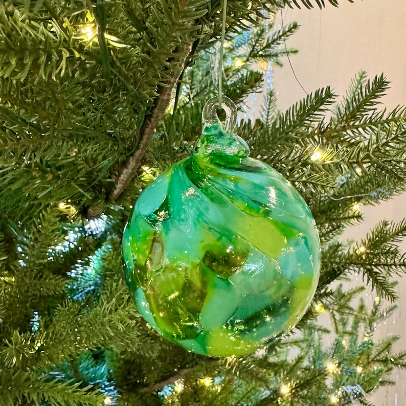 Colorado Spruce Handmade Glass Ornament